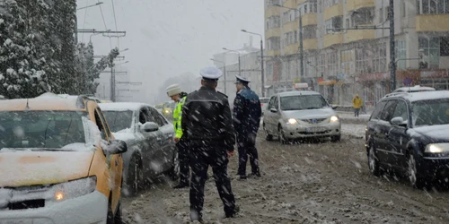 politisti rutiera drumuri iarna 