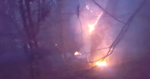 Incendiu în apropiere de Parcul Naţional Cozia pentru care s-a declanşat alertă portocalie de gradul III Foto Denis Fîşcă