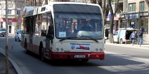 Autobuz al transportului public de la Galaţi FOTO Costel Crângan