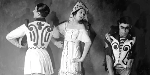 Anton Dolin, Felia Dubrovska şi Serge Lifar în „Balul“, 1929