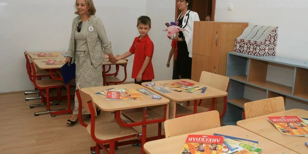 Prima zi de şcoală, la clasa I