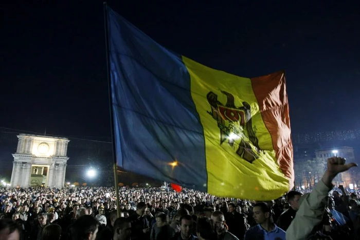 Moldovenii au protestat împotriva conducerii comuniste