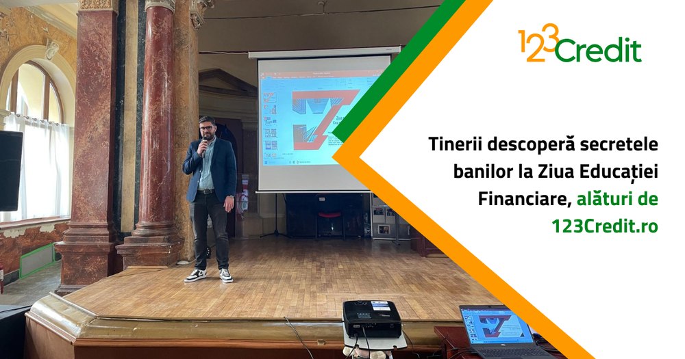 Tinerii descoperă secretele banilor la Ziua Educației Financiare, alături de 123Credit.ro