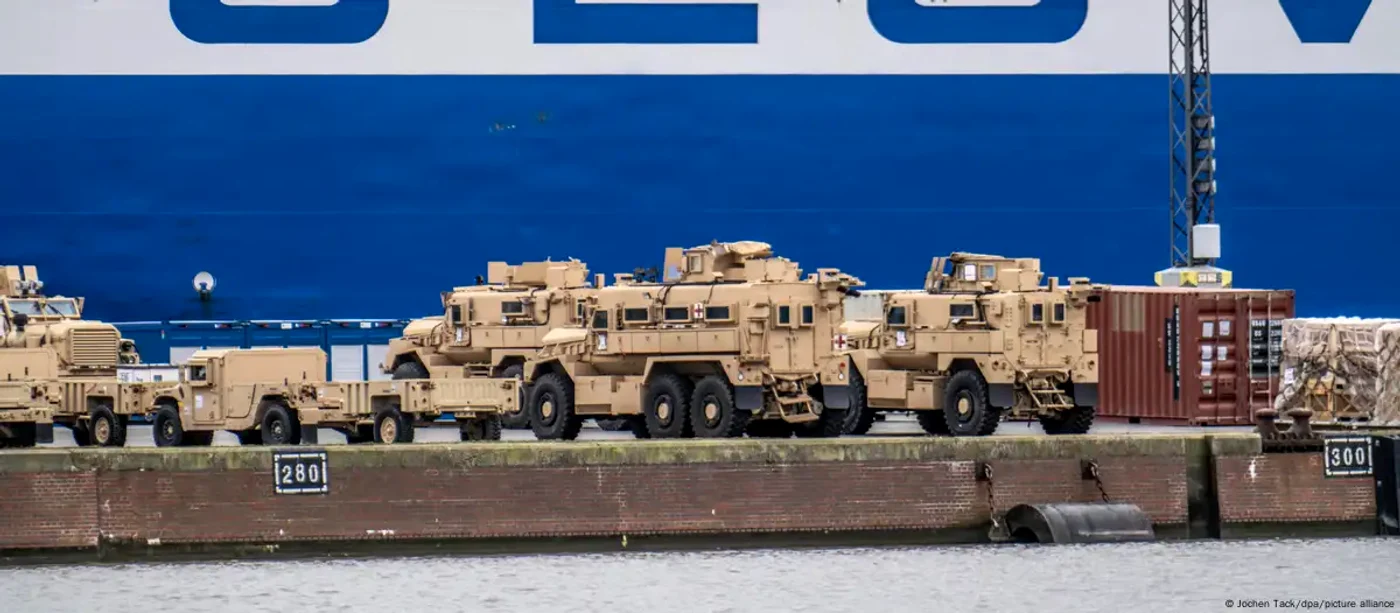 Ajutoare militare americane ajunse în portul german Bremerhaven cu destinaţia Ucraina