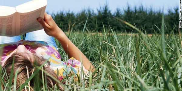 reading outside
