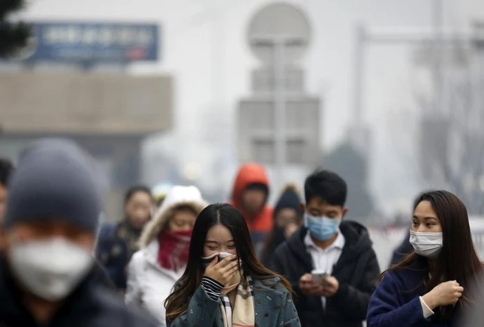 Poluarea a atins din nou cote alarmante la Beijing Foto: AP