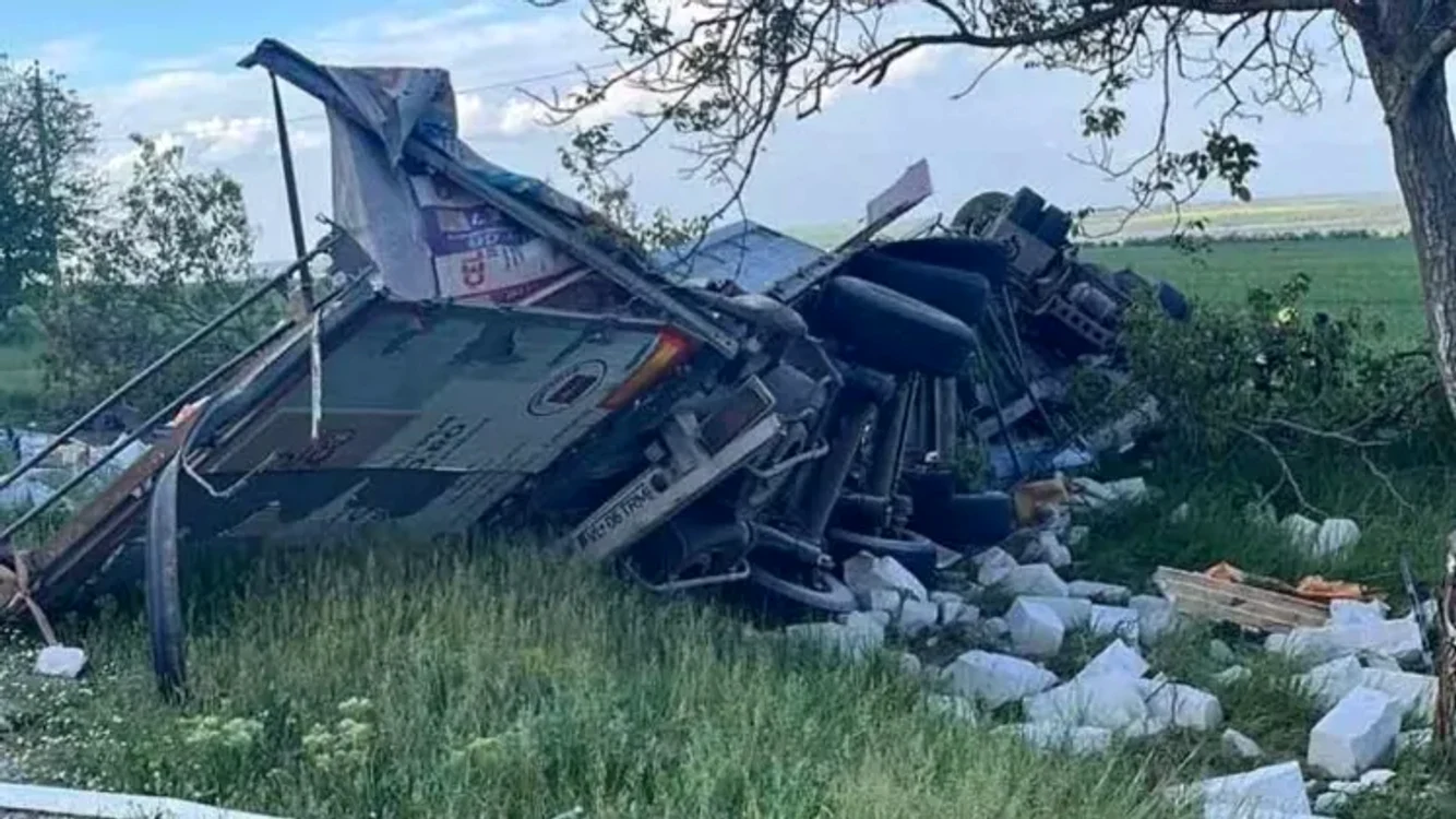 Camionul în care se aflau românii