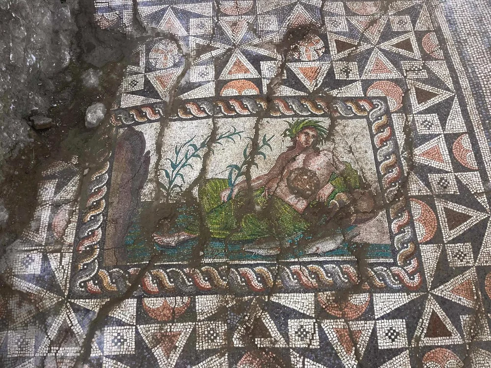Mozaicul descoeprit la Aspendos (© Türkiye Cumhuriyeti Kültür ve Turizm Bakanlığı)