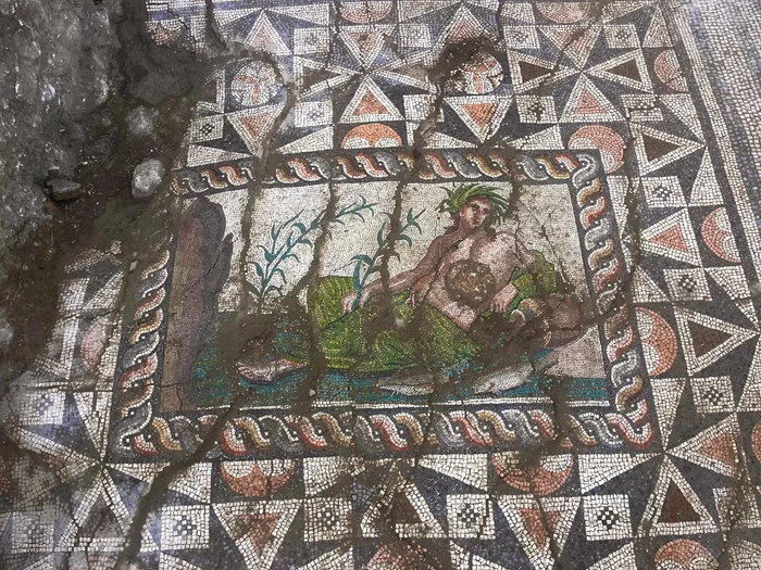 Mozaicul descoeprit la Aspendos (© Türkiye Cumhuriyeti Kültür ve Turizm Bakanlığı)