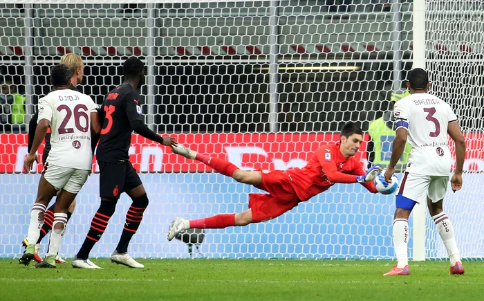 Ciprian Tătărușanu a disputat 3 meciuri pentru AC Milan în Serie A, toamna aceasta