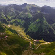 Transfăgărășan văzut din dronă FOTO Shutterstock