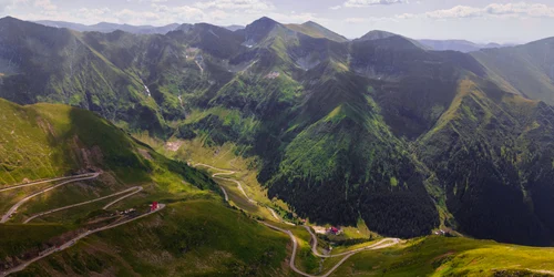 Transfăgărășan văzut din dronă FOTO Shutterstock