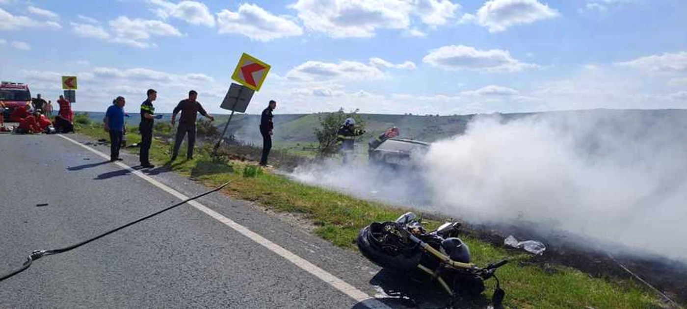 Trei tineri au murit în accidentul rutier de la Codăești FOTO ISU Vaslui