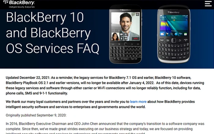 Captură blackberry.com