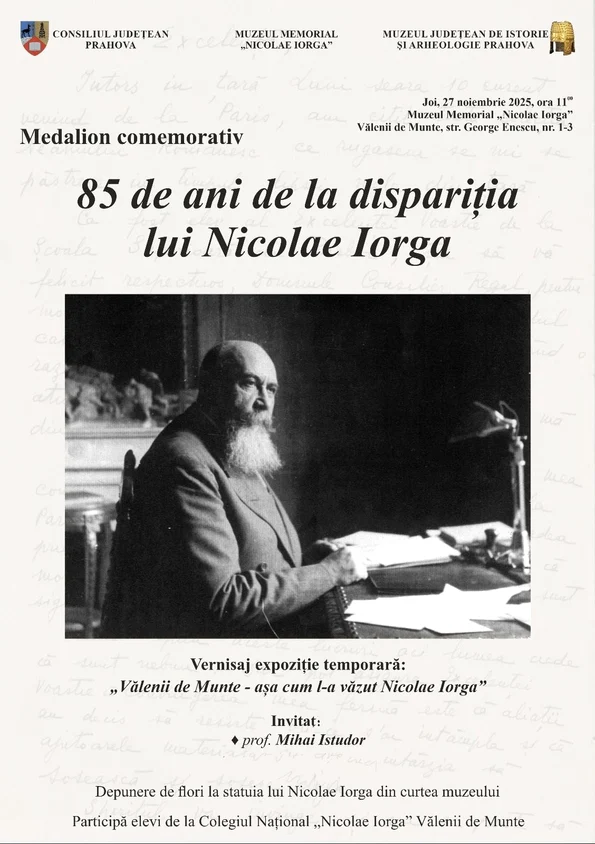 85 de ani de la moartea lui Nicolae Iorga