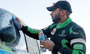 Membru al unei influente familii din Arabia Saudită, Yazeed Al Rajhi a abandonat Raliul Dakar, ratând stupid clasarea pe podium jpeg