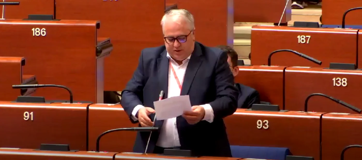 Viorel Badea, membru în delegaţia româniei la APCE şi preşedinte al Comisiei de cultură din Senat FOTO APCE