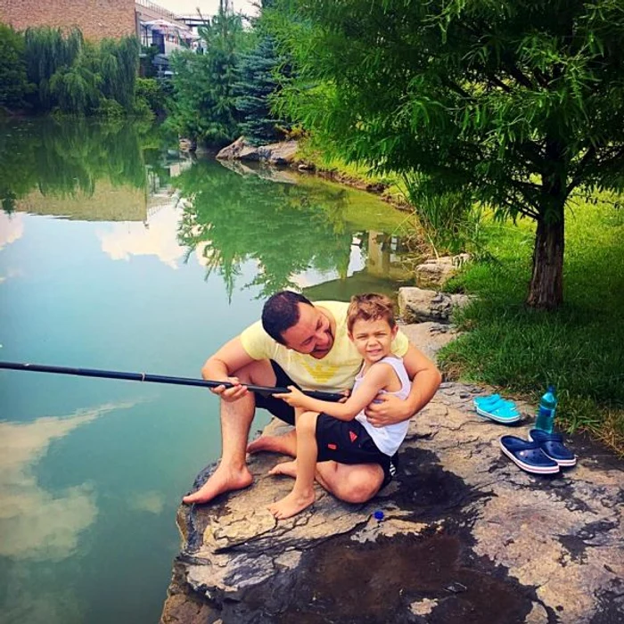 Cătălin și David au mers și la pescuit