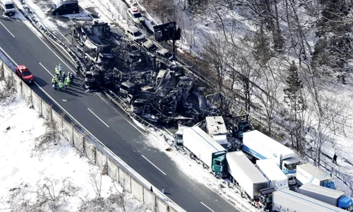 Carambol uriaș în Japonia foto X @TrueCrimeUpdat 1 jfif