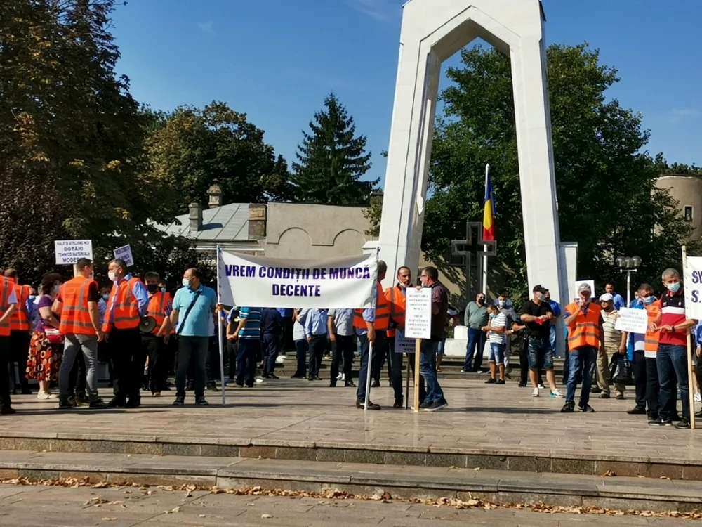 Protest al angajaţilor Transurb , sursa: C.M
