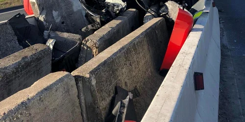 Accident Autostrada Vestului FOTO DRDP Timişoara