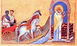 calendar ortodox 2021 11 octombrie octombrie sf ap filip sfantul apostol filip unul din cei 7 diaconi miniatura din menologhionul lui vasile al ii lea macedoneanul vol 107 jpeg