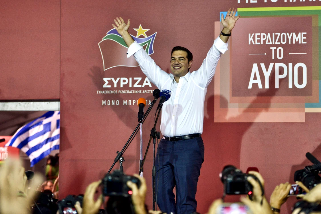 
    Alegeri Grecia. Formațiunea condusă de Alexis Tsipras a câștigat scrutinul organizat duminică, 20 septembriefoto: Guliver/Getty Images  