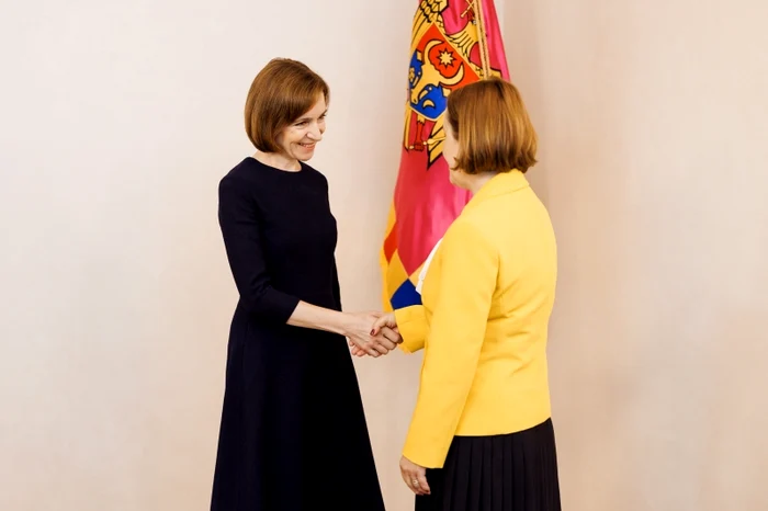 Luminița Odobescu și Maia Sandu au avut o întrevedere la Chișinău. FOTO: Presedinte.md
