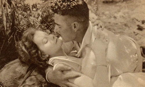 Greta Garbo și John Gilbert, în filmul „Love” (1927), o adaptare a romanului „Anna Karenina”, de Lev Tolstoi 