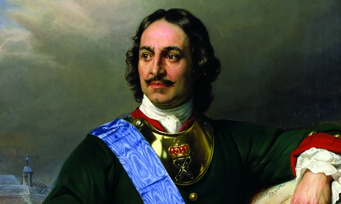 Împăratul Petru cel Mare (1672-1725). Portret de la 1838, aflat în colecția Kunsthalle din Hamburg (foto: Getty Images)