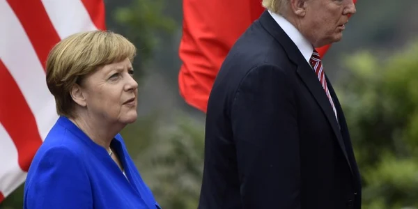 Angela Mergel si Donald Trump FOTO AFP 