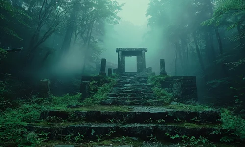 beautiful japanese forest scene jpg
