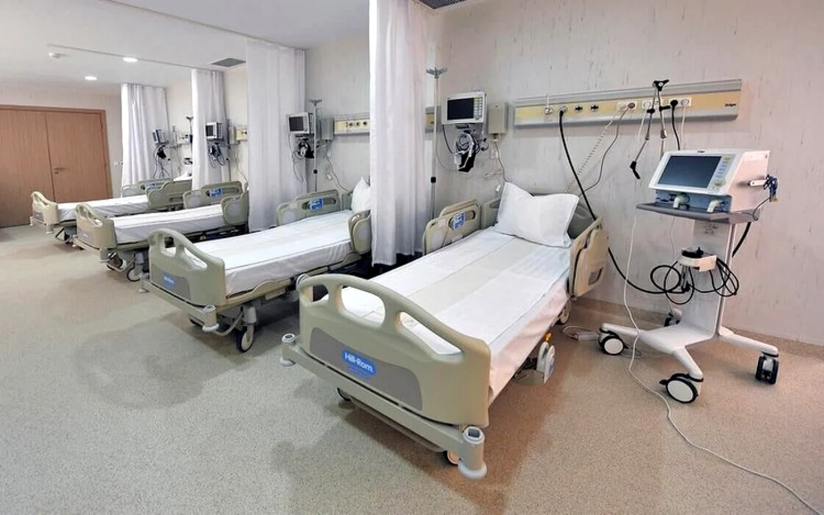 Salon de spital pentru pacienţi cu COVID-19