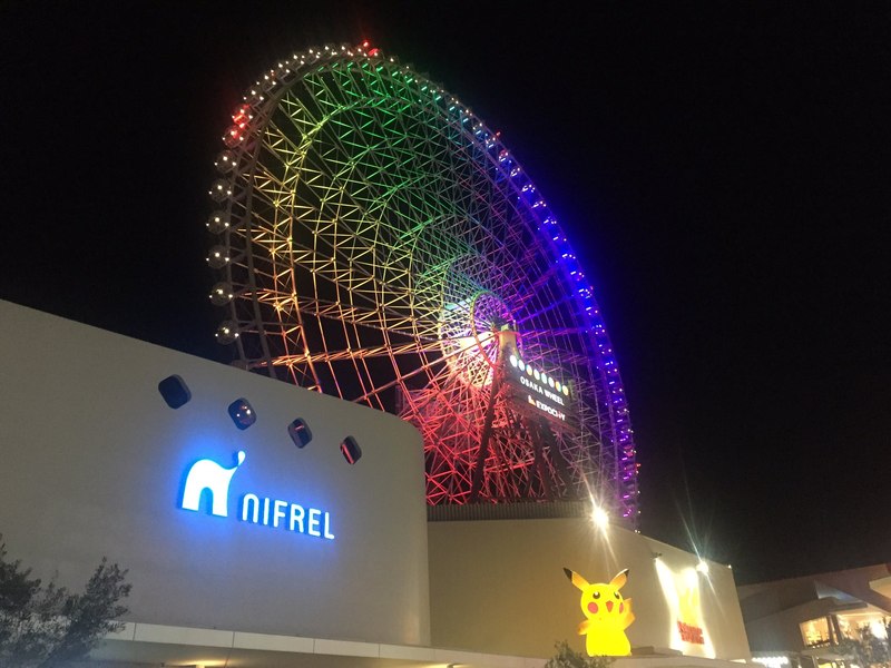 Peste 20 de persoane au rămas blocate 9 ore pe cea mai înaltă roată panoramică din Japonia, în uma unui fulger
