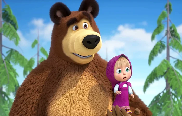 Desenul animat „Mașa și Ursul” ar putea fi interzis în Rusia FOTO: Captură video /YT