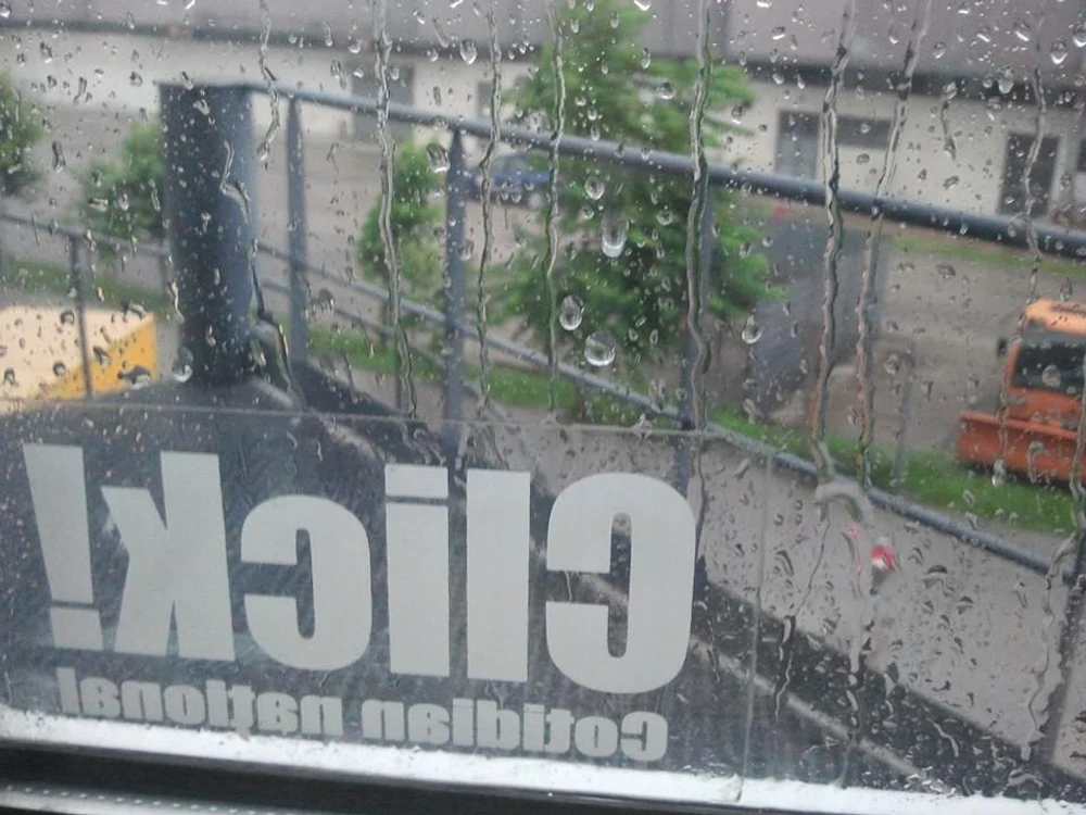 Vineri a plouat destul de violent şi în Capitală