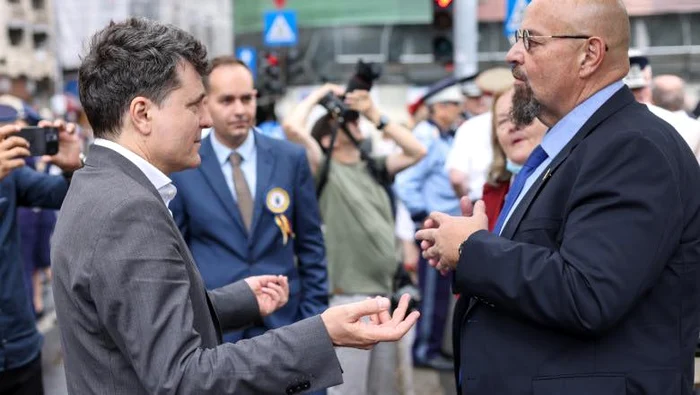Nicușor Dan și Cristian Popescu Piedone FOTO: fFcebook