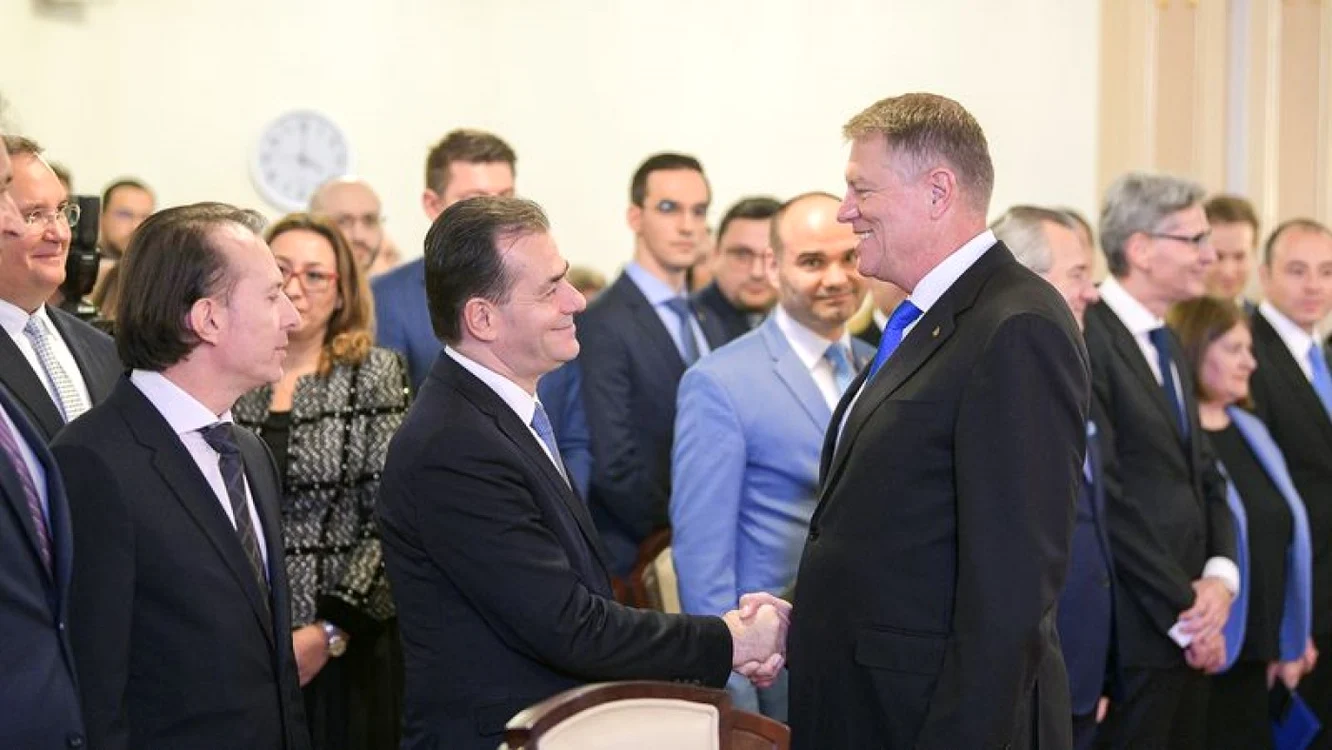 Klaus Iohannis cu Ludovic Orban şi Florin Cîţu. FOTO Arhivă Adevărul
