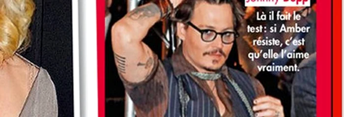 
    Johnny Depp în revista "Voici"  