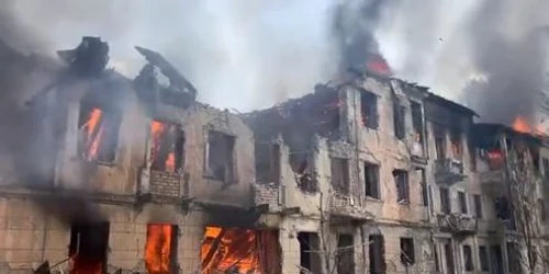 spital dnipro incendiat foto captura video twitter jpg