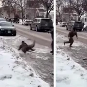 agent ice alunecand pe gheata foto captura video facebook png