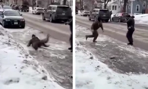 agent ice alunecand pe gheata foto captura video facebook png