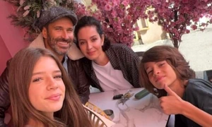 Nicolai Tand, alături de soția Monica și cei doi copii foto : Instagram 