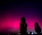 Aureola boreală a fost surprins în mai multe zone din Bihor Foto: Facebook Meteo Tulca Bihor