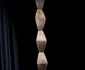 Fragment din „Coloana infinitului” la expoziția lucrărilor lui Constantin Brâncuși din Timișoara. FOTO: Daniel Angelescu, Casa Majestății Sale