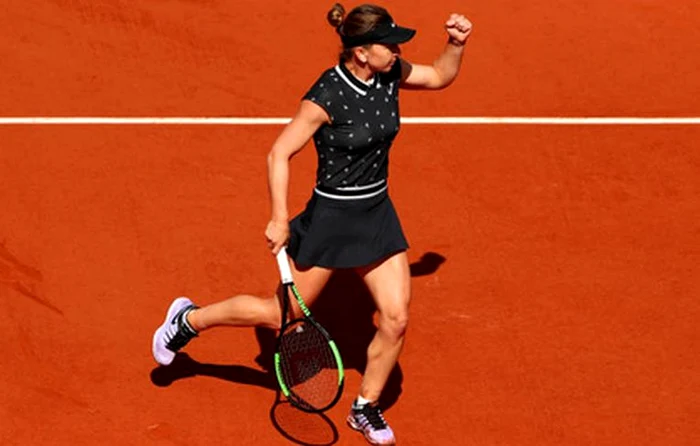 Simona Halep, după o nouă victorie la Roland GarrosFoto: Guliver/ GettyImages