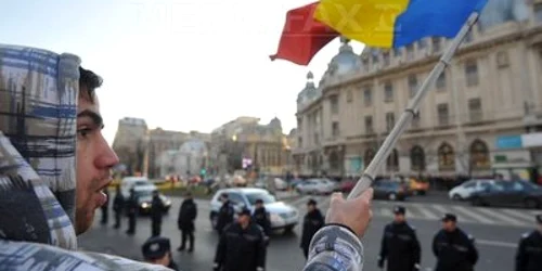 200 de protestatari în Piața Universității | Foto: mediafax.ro