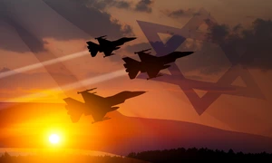 Razboi Israel avioane de vanatoare apus shutterstock 2270757897 jpg