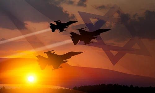 Razboi Israel avioane de vanatoare apus shutterstock 2270757897 jpg