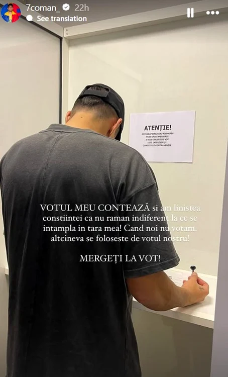 Florinel Coman a votat / foto: arhiva personala